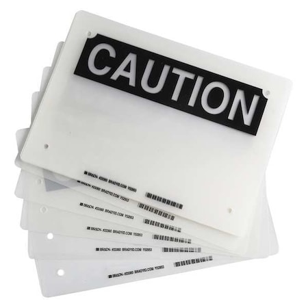 Brady Laminating Pouches, 11inLx8inW, Poly, PK10 23360