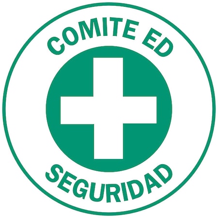 Brady Hard Hat Emblem Labl, 2in. dia., Vinyl, PK4, 49567 49567