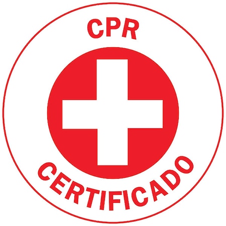 Brady Hard Hat Emblem Labl, 2in. dia., Vinyl, PK4, 49568 49568