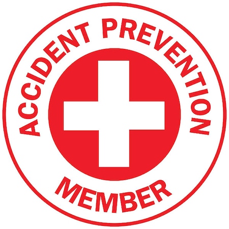 Brady Hard Hat Emblem Labl, 2in. dia., Vinyl, PK4, 49574 49574