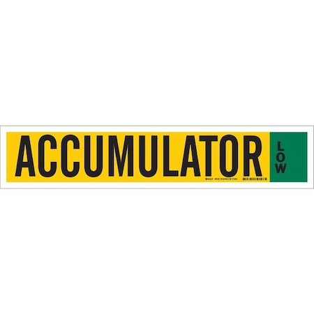 Brady Ammonia Pipe Markers, 4inHx24inW, Vinyl, 90340 90340