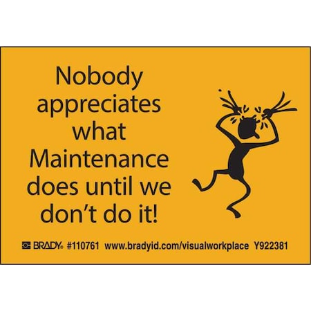 Brady Lean Label, 3-1/2inHx5inW, HP Poly., PK10, 110761 110761