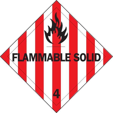 Brady Hazardous Warning Label, 4 In., PK500 121068