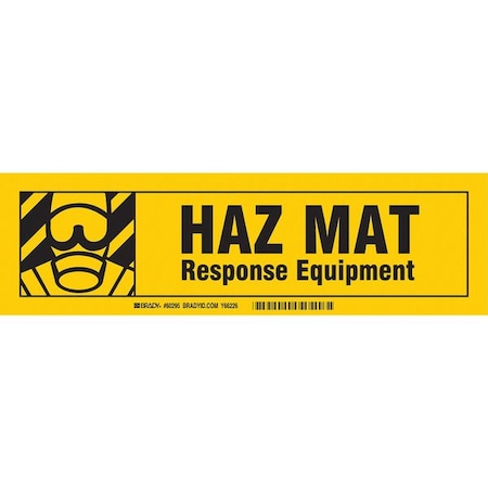 Brady Cabinet Labl, 3-1/2inHx12inW, HP Polyester, 60295 60295