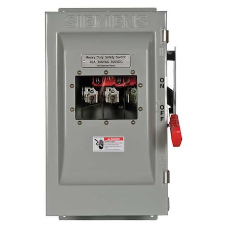 Siemens Fusible, Safety Switch, Heavy Duty, 600 V, 3PST HF362JW