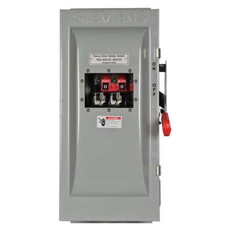 Siemens Fusible, Safety Switch, Heavy Duty, 600 V, 3PST HF363JW