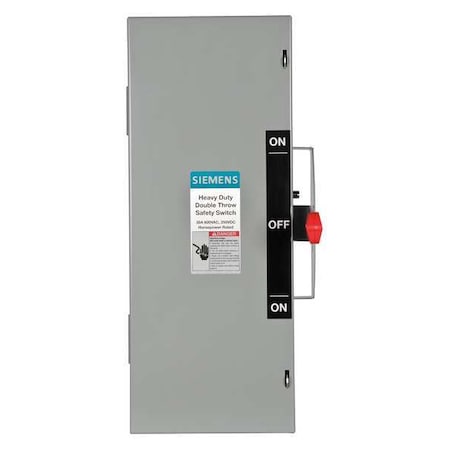 Siemens Nonfusible, Safety Switch, Heavy Duty, 600 V, 3PST DTNF361