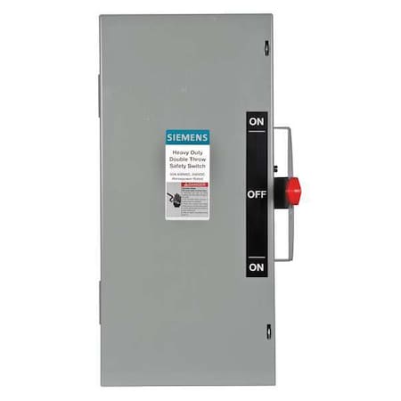 Siemens Nonfusible, Safety Switch, Heavy Duty, 600 V, 3PST DTNF362