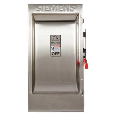 Siemens Fusible, Safety Switch, Heavy Duty, 240 V, 2PST HF224S