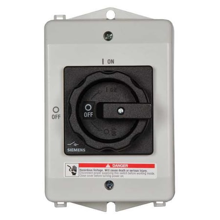 Siemens Nonfusible, Safety Switch, Heavy Duty, 600 V, 3PST 3LD22642TW510US2