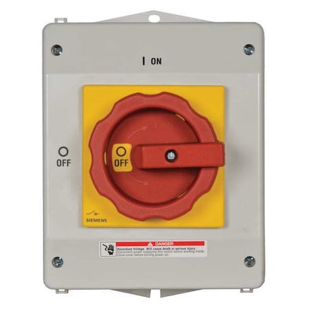 Siemens Nonfusible, Safety Switch, Heavy Duty, 600 V, 3PST 3LD25650TB530US2