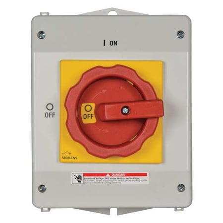 Siemens Nonfusible, Safety Switch, Heavy Duty, 600 V, 3PST 3LD25651GP530US2