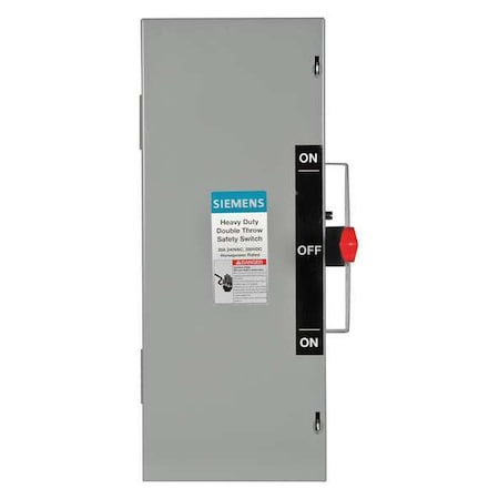Siemens Nonfusible, Safety Switch, Heavy Duty, 240 V, 2PDT DTNF221