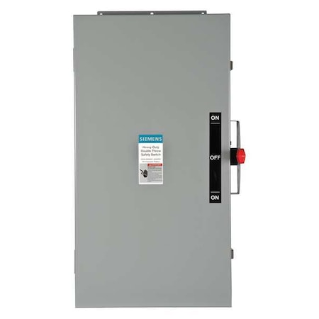 Siemens Nonfusible, Safety Switch, Heavy Duty, 600 V, 3PST DTNF364J