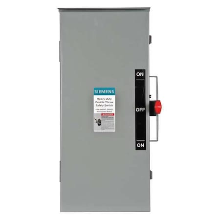 Siemens Nonfusible, Safety Switch, Heavy Duty, 600 V, 3PST DTNF363R