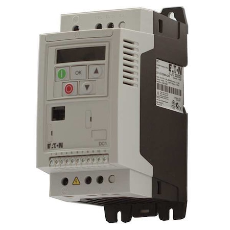 Eaton Variable Frequency Drive, 2 HP, 380-480V, Cutler-Hammer DC1-344D1NN-A20CE1