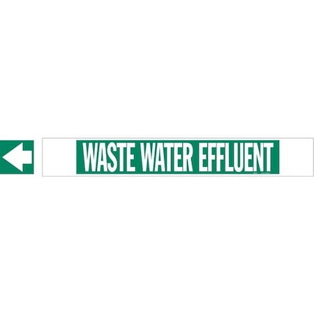 Brady Pipe Marker, Polyester Over Laminate, 5857-HPHV 5857-HPHV