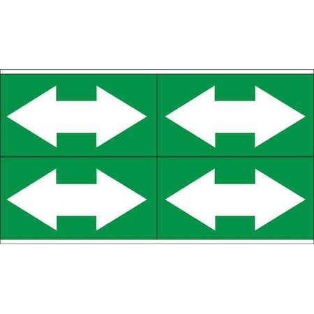 Brady Pipe Marker, 1-1/8in. H x 7in. W, Vinyl, 93258 93258