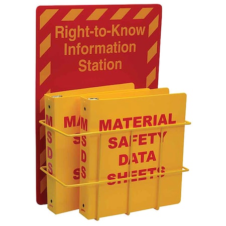 Brady Right to Know Compliance Center, Right to Know Information Station, polystyrene, 14 1/2 in W 106344