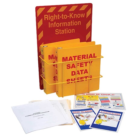 Brady Right to Know Compliance Center, Right to Know Information Station, polystyrene, 14 1/2 in W 106345