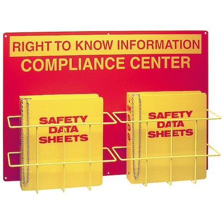 Brady Right to Know Compliance Center, Right to Know Information Compliance Center, polystyrene, 29 in W RK208A