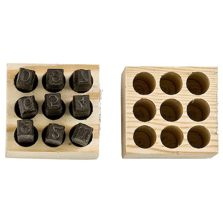 Brady Steel Type Kit, Number Set 23241