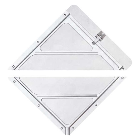 Brady Vehicle Placard Holder, Aluminum, 10 3/4 in W x 10 3/4 in H 60142