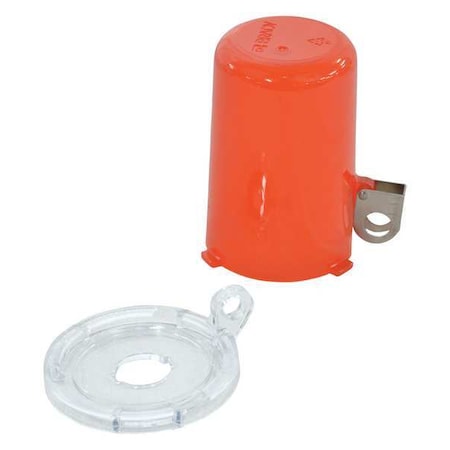 Brady Push Button Lockout, Red, Plastic, 1 Max. No. of Padlocks, 69/250 in Max. Shackle Dia. 130819