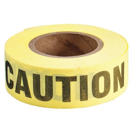 BRADY Barricade Tape, Bio-Degrad. Cottn, 150 ft. 91082