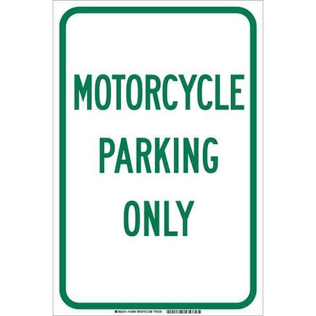 Brady Parking Sign, 18"H, 12"W, Aluminum, 103699 103699