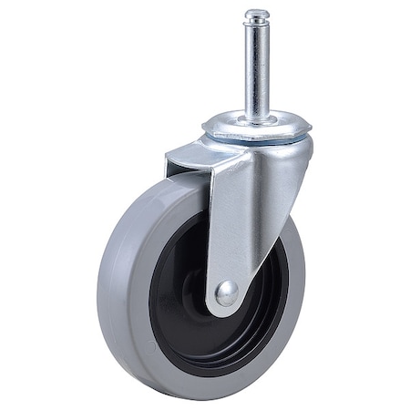 Zoro Select Stem Caster, 4 in Dia, Polyurethane, 150lb 20TM18