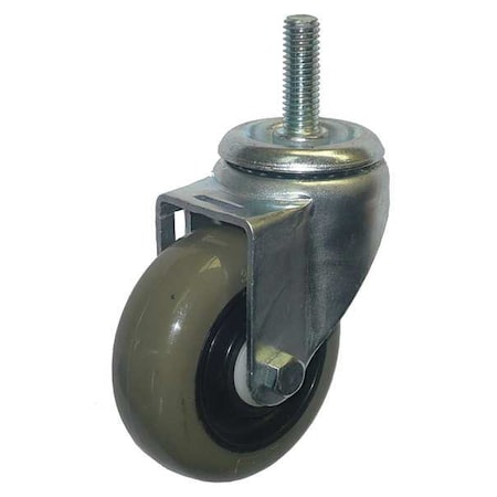 Zoro Select Swivel Stem Caster, Polyurethane, 3-1/2 in, 350 lb 20TM21