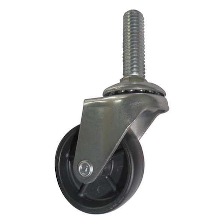 Zoro Select Swivel Stem Castr, Polyolefin, 2 in, 65 lb 20TM41