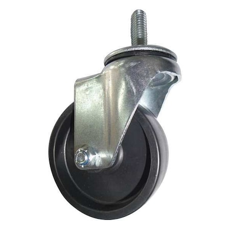 Zoro Select Stem Caster, 4 in Dia, Polyolefin, 275lb 20TM48