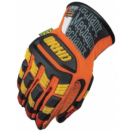 Mechanix Wear Impact Resistant Mechanic's Gloves, 2XL, High Visibility Orange, TrekDry(R), Dual Density TPR ORHD-CR-012