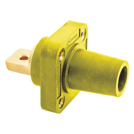 Hubbell Wiring Device-Kellems Receptacle, Female, Ylw, Taper, Double Set HBLFRBY