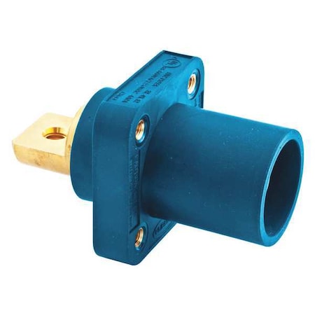 Hubbell Wiring Device-Kellems Receptacle, Double Set Screw, Blue, Male HBLMRBBL