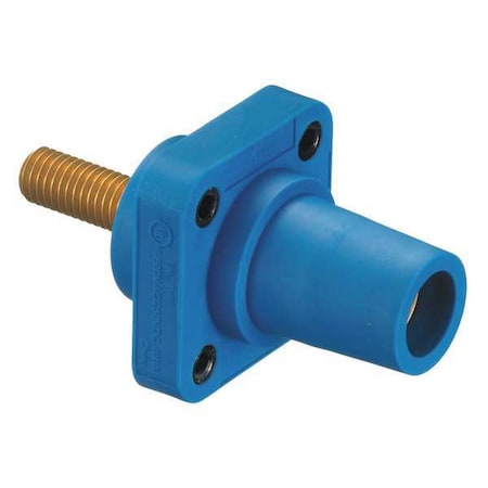 Hubbell Wiring Device-Kellems Receptacle, Blue, Female, Stud, Taper Nose HBLFRSCBL