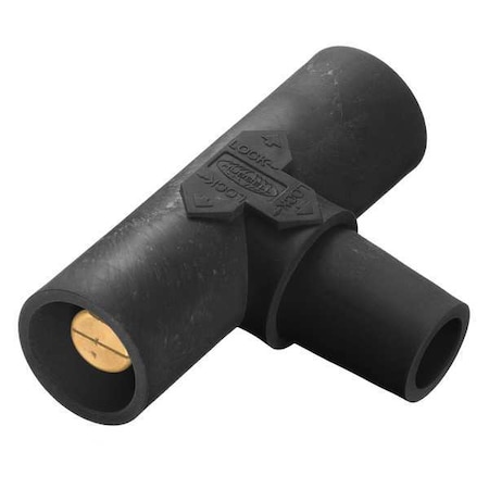 Hubbell Wiring Device-Kellems Paralleling Tee, Blk, 600VAC/250VDC HBLPTBK
