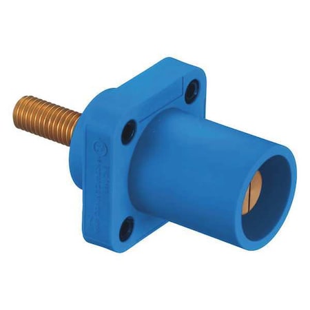 Hubbell Wiring Device-Kellems Receptacle, Blu, Male, Stud, Taper Nose HBLMRSCBL