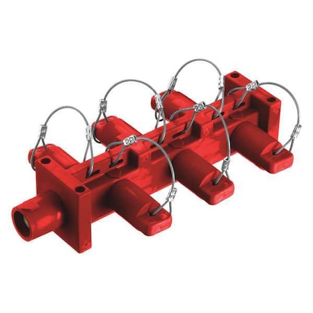 Hubbell Wiring Device-Kellems Distribution Block, 600VAC/250VDC, Brwn HBL7DBR