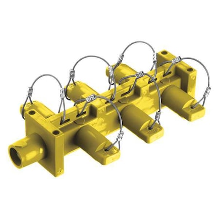 Hubbell Wiring Device-Kellems Distribution Block, 600VAC/250VDC HBL7DBY