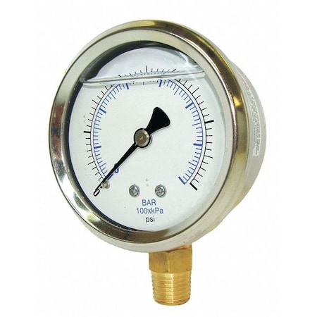 PIC GAUGES Vacuum Gauge, 1/8 in. NPT, 1-1/2in 201L-158A