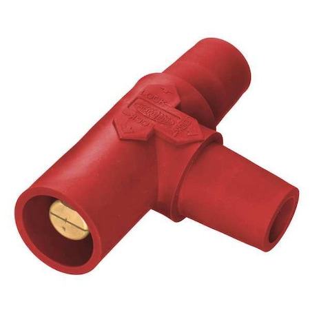 Hubbell Wiring Device-Kellems Tapping Tee, Red, Female-Female-Male HBLTR