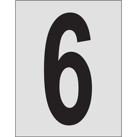 Brady NumberLabel, 1-1/2inH, 1inW, PK25 5900-6