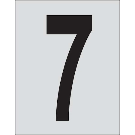 Brady NumberLabel, 1-1/2inH, 1inW, PK25 5900-7