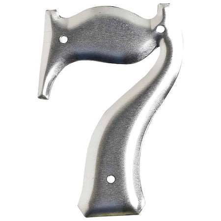 Brady NumberLabel, Aluminum, 3inH, 2inW, PK10 1600-7