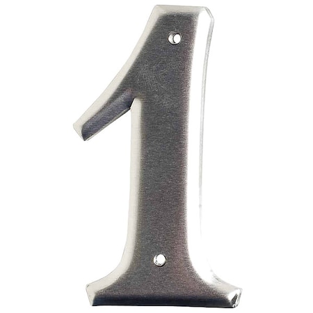 Brady NumberLabel, Aluminum, 3inH, 2inW, PK10 1600-1