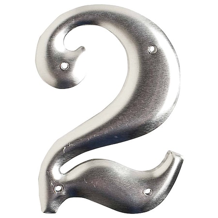 Brady NumberLabel, Aluminum, 3inH, 2inW, PK10 1600-2