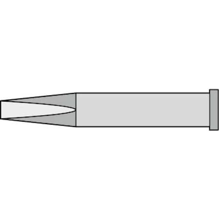 Weller Soldering Tip, Chisel, 3.2 mm, For Use With Mfr. No. WP120 T0054470299